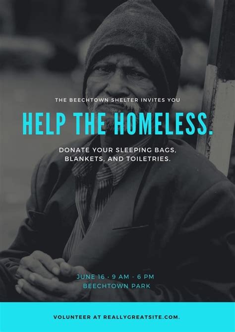 Free Homelessness Poster Templates .
